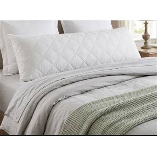 Body Pillow 20 in x 54 in White Cover