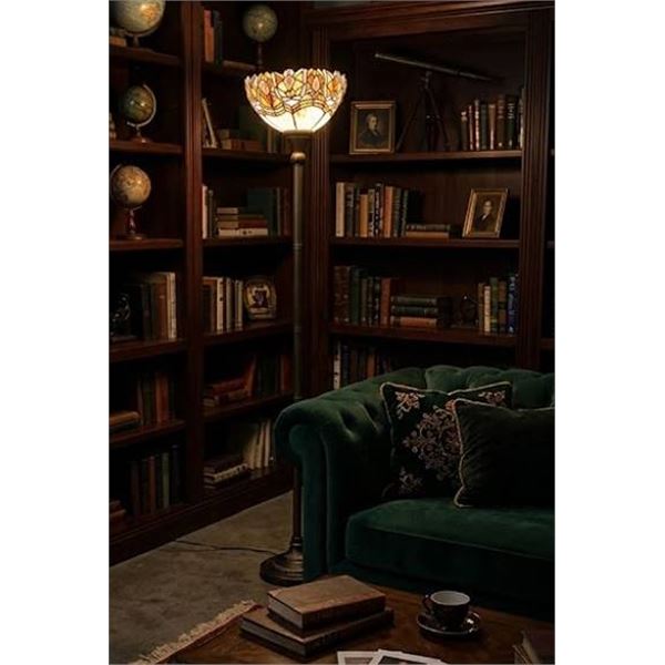 6 ft Stained Glass Floor Lamp