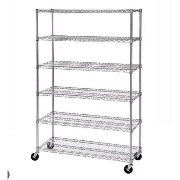 Seville Classics 6-Shelf Steel Rack