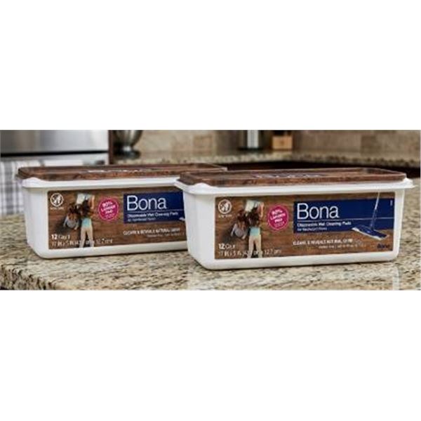 Bona Disposable Wet Cleaning Pads, 2 packs