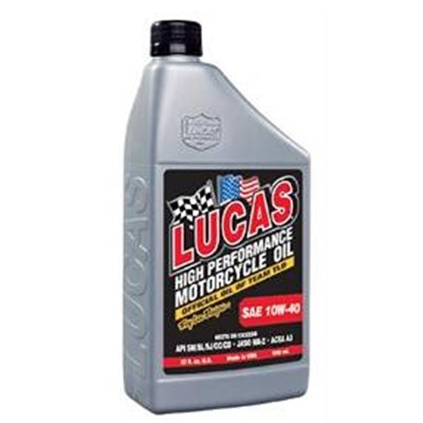 Lucas Motorcycle Oil SAE 10W-40, 6 x 946ml