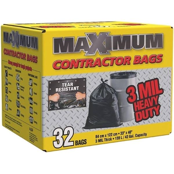Maximum Contractor Bags 32 Pack