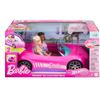 Image 4 : Hot Wheels Remote Control Barbie Convertible Car with 2 Dolls