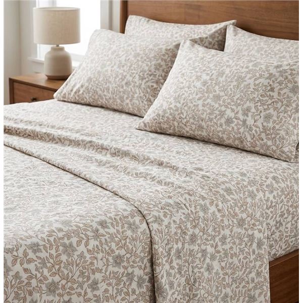 Purely Organic 6Pc King Size Sheet Set