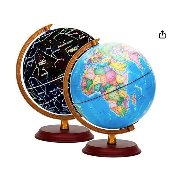 Exerz 20cm Constellation Illuminated Globe