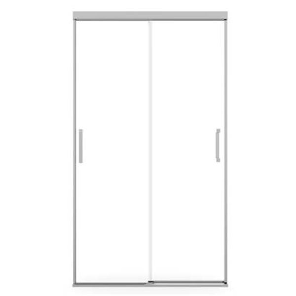 MAAX Incognito SH 60mm Clear Glass Shower DOORS 39-in to 42-in W x 74-in H in 8-mm Glass - Chrome Fr