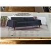Image 2 : Navy Blue Fabric Sofa, Boxed
