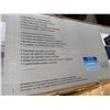 Image 4 : Navy Blue Fabric Sofa, Boxed