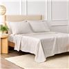 Image 1 : King Size Purely Organic Turkish Cotton 6-piece Sheet Set, Tan