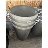 Image 2 : Stack of Three Gray Plastic Trash Cans
