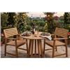 Image 1 : Bali Bistro Set 3-Piece Wood Chairs Table