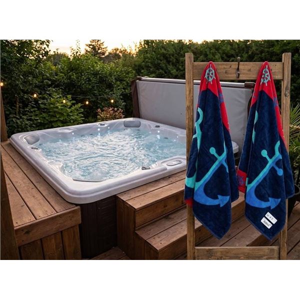 2 Nautical Anchor Beach Towels