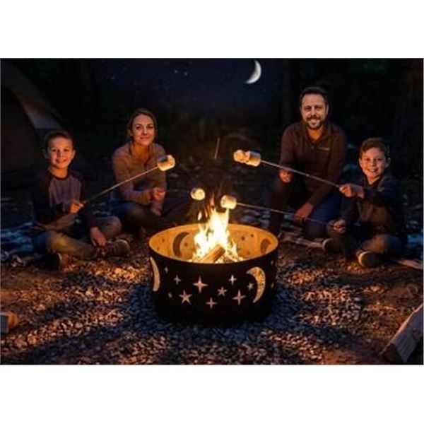 Amazon Basics 36-Inch Steel Fire Ring