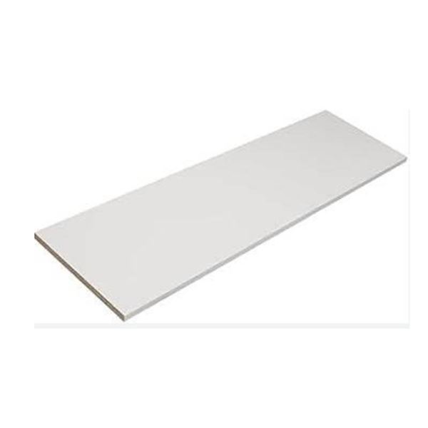 Lot of 15 Rubbermaid White Multipurpse Shelf   10x48 in
