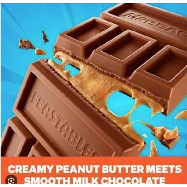 Lot of 2 MrBeast World's Best Chocolate Creamy Peanut Butter