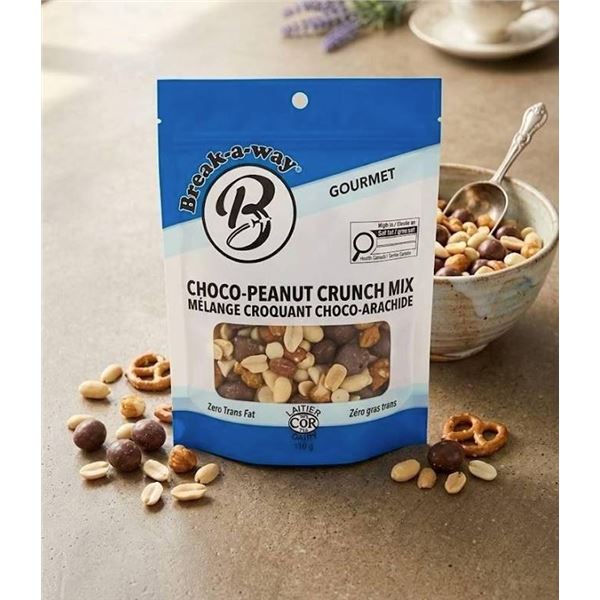 Break-A-Way Choco-Peanut Crunch Mix 12 x 110g