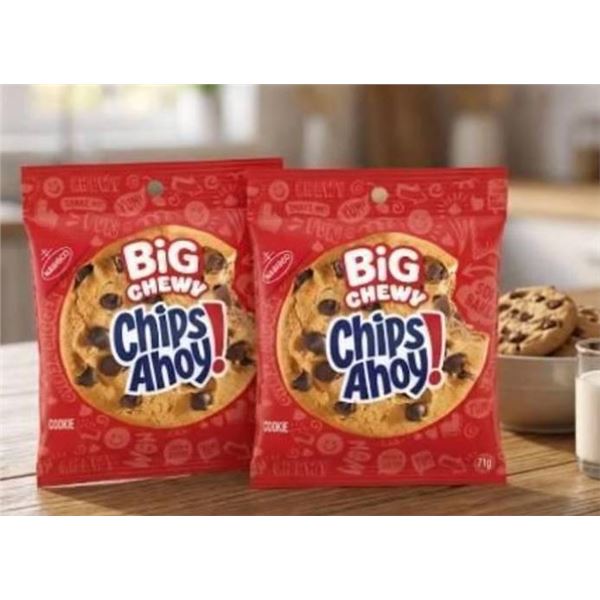 Lot of 2 - Chips Ahoy! Big Chewy Cookies, 7 x 71g