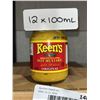 Image 2 : Keen's Prepared Hot Mustard 12 x 100ml