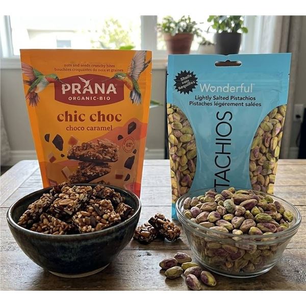 Lot of Prana Choco Caramel and Pistachios