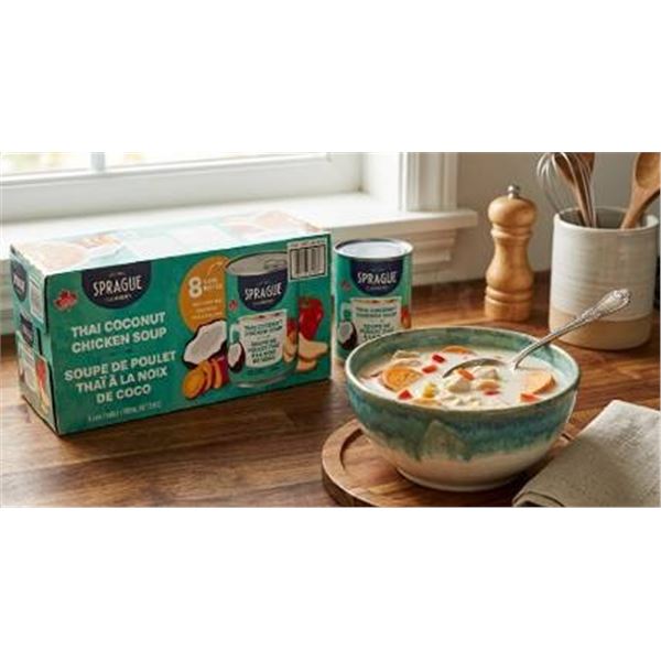 Sprague Thai Coconut Chicken Soup, 8 Cans