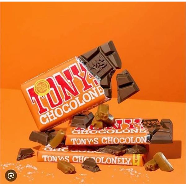 15 x 180g Tony's Chocolonely Bars 180g Sea Salt Caramel