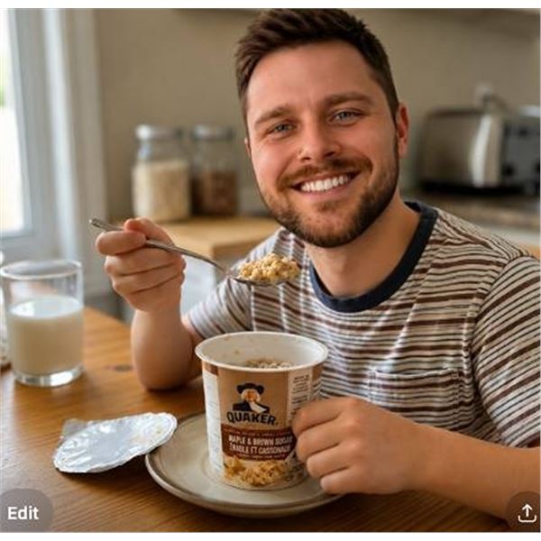 Quaker Maple & Brown Sugar Oatmeal 12x48g