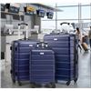Image 1 : Pack & Fly 3-Piece Navy Blue Luggage Set