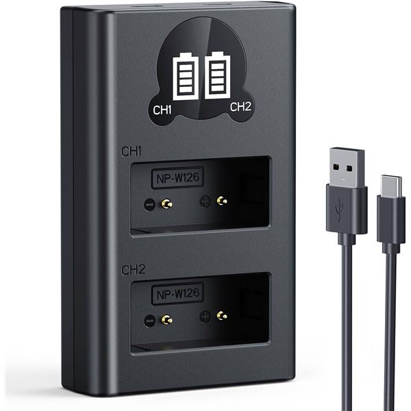 K&F Concept Camera Battery & Charger Set NP-W126