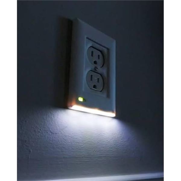 Lot of 2 - BriteOWL Lighted Outlet Cover Plate