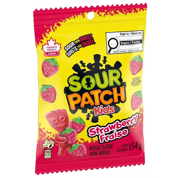 Sour Patch Kids Strawberry Candy, 12 x 154g