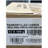 Image 3 : Rainbow Filled Licorice 12 Pack 100g Each