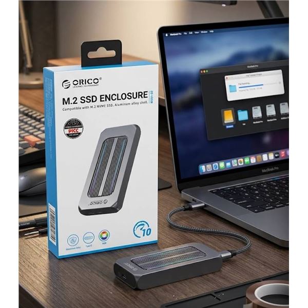 ORICO M.2 NVMe SSD Enclosure, Aluminum