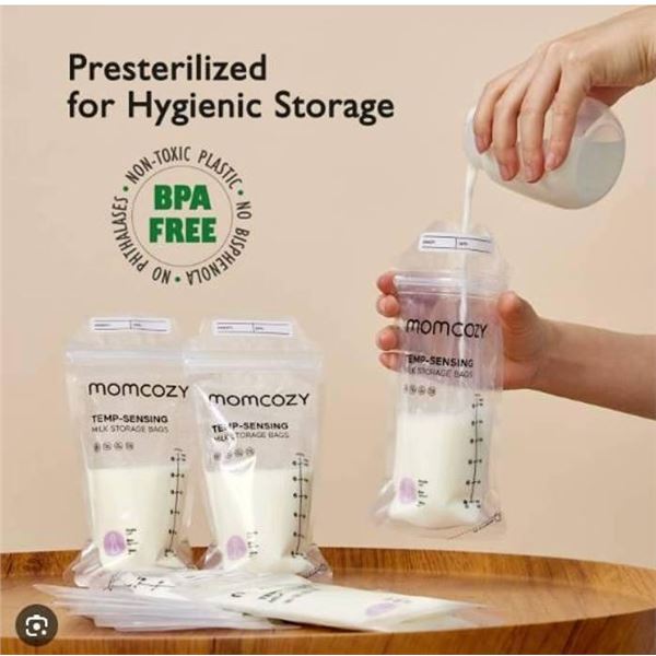 Momcozy Temp-Sensing Milk Storage Bags 120ct