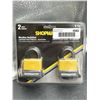 Image 2 : Shopmaster Weather Resistant Padlocks 2pk