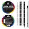 Image 1 : KontrolFreek Gaming Lights: LED Strip Lights, 9 FT USB Powered with Controller, 3M Adhesive for TV, 