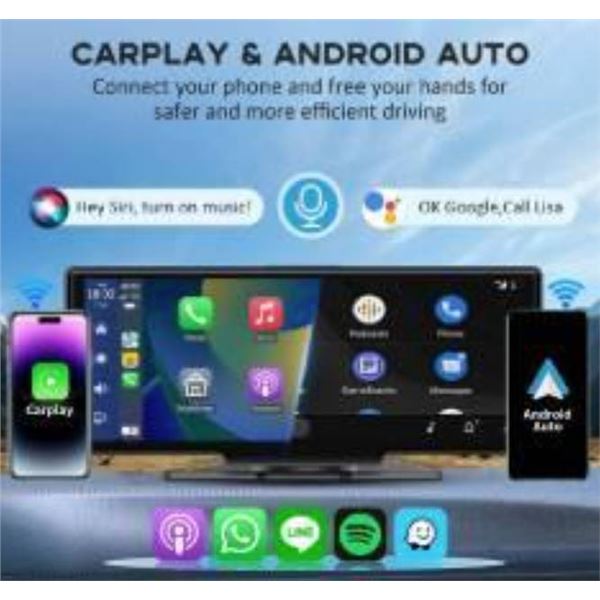 Portable Car Player with CarPlay and Android