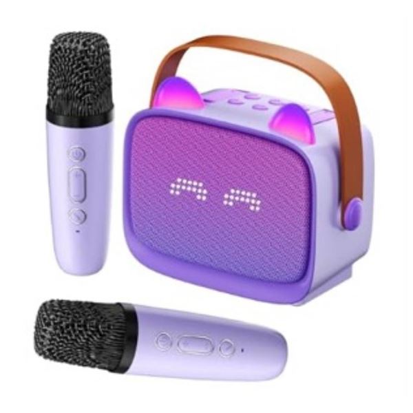 Colorful Karaoke Machine for Kids, Purple