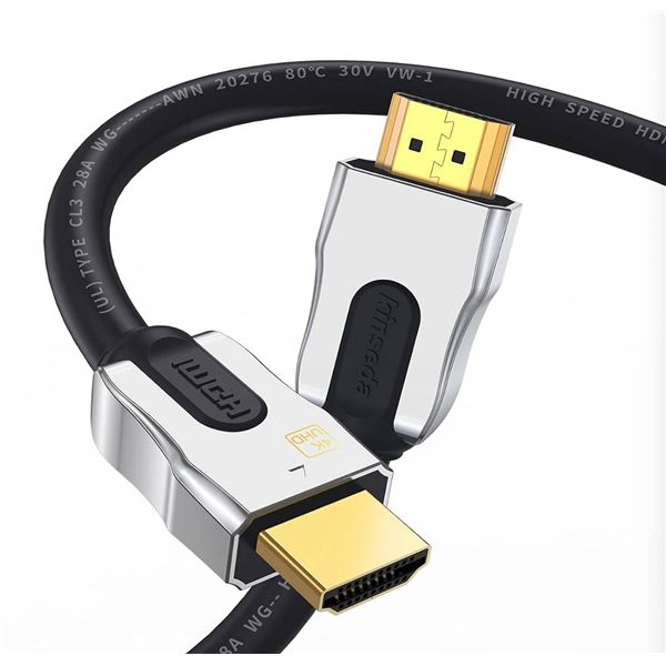 Kinseda HDMI 2.2 Cable 4K UHD 18Gbps