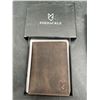 Image 2 : Foxhackle Leather Credit Card Holder Wallet Coffee Brown