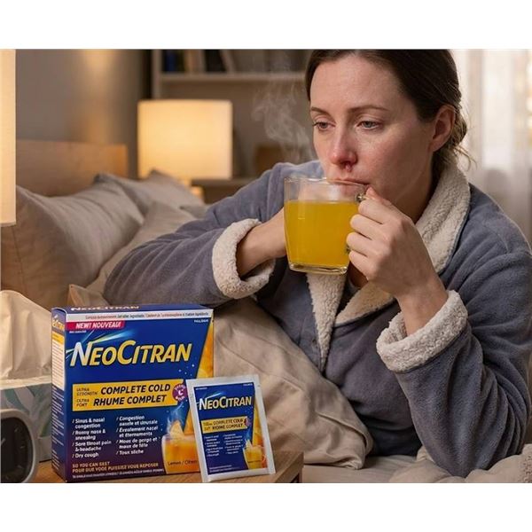 NeoCitran Cold & Sore Throat Lemon 10 Sachets