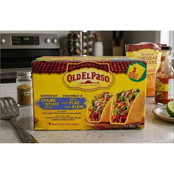 Old El Paso Stand 'N Stuff Taco Dinner Kit 3x