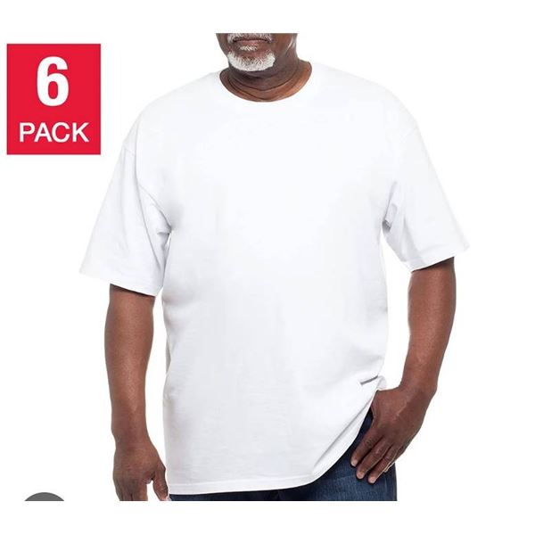 Kirkland Men's Cotton Crew Neck Tees S 6 Pack