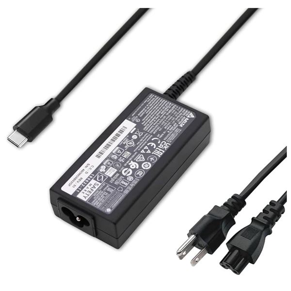 45W USB C Type C Chrome Power Adapter