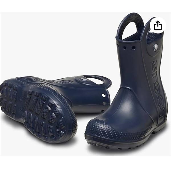 Blue Crocs Kids Rain Boots Size C10