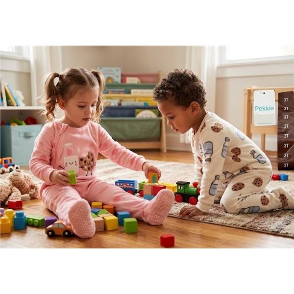 2 pc Pekkle Fleece Pajamas, 3T