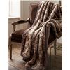 Image 1 : Faux Fur Coffee colored Throw 60x240cm