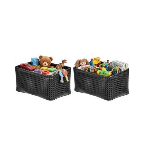 Amazon Basics Storage Bins, 2-Pack Accessories Not Included