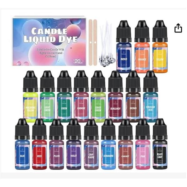 OSBANG Candle Liquid Dye Set, 20 Colors