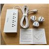 Image 1 : Powerjc Tower Power Strip Surge White