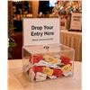 Image 1 : HML Acrylic Donation Box With Lock -  Clear **Style May Vary**